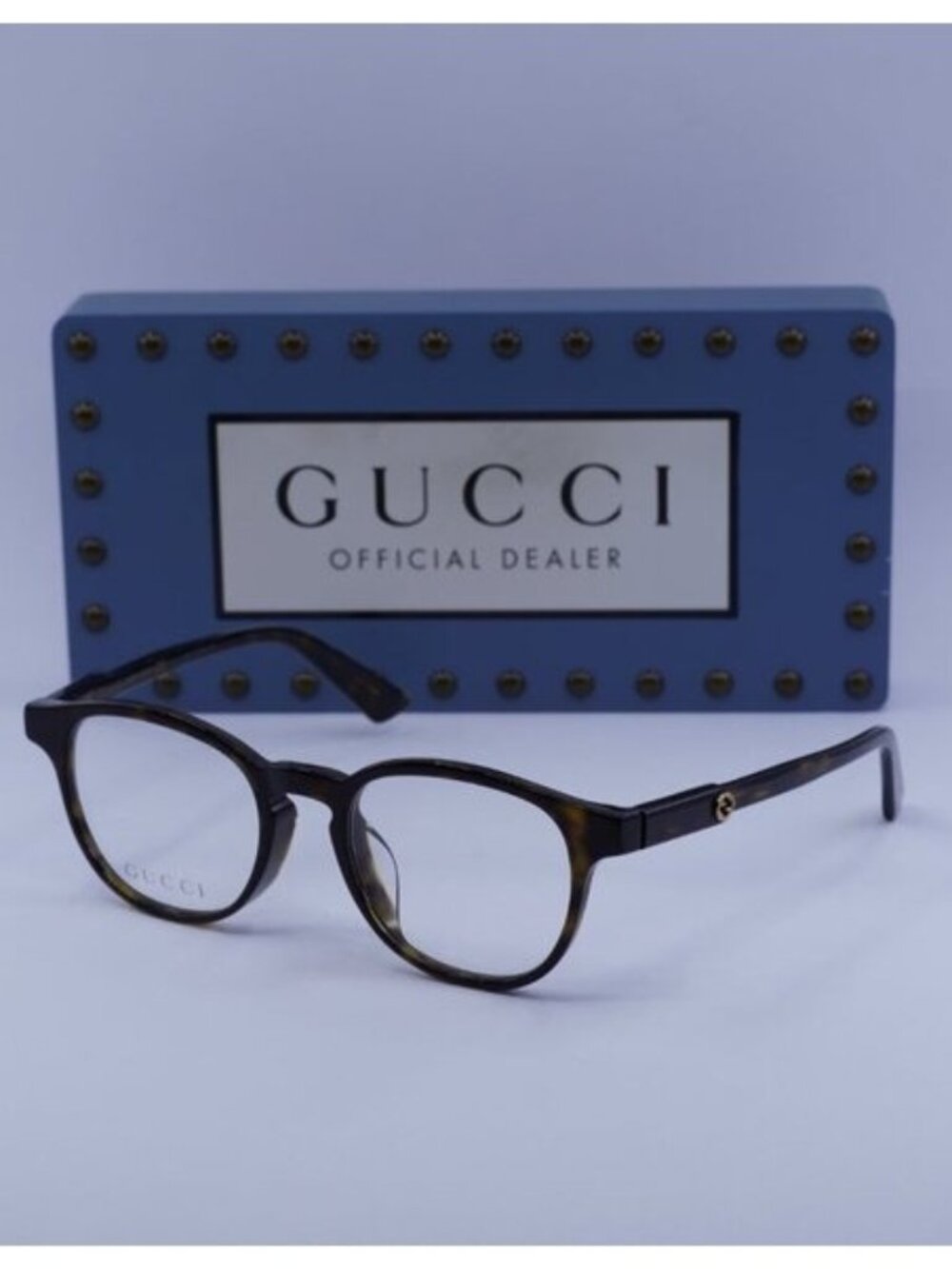 Gucci GG0556OJ 002 Square Eyeglasses - Havana 47mm